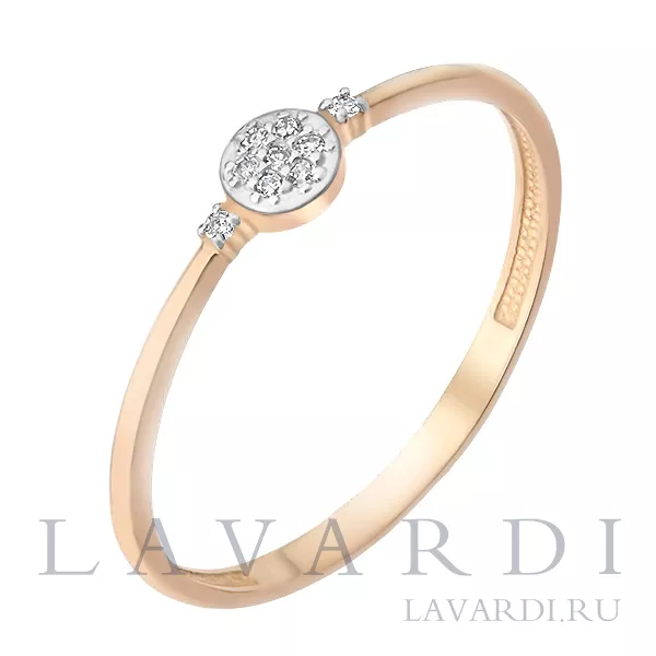 Обручальное кольцо с 9 бриллиантами