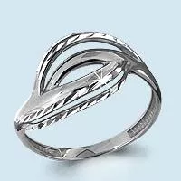 Кольцо, артикул LV51714, серебро