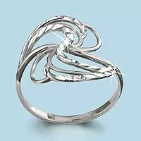 Кольцо, серебро, артикул LV51554