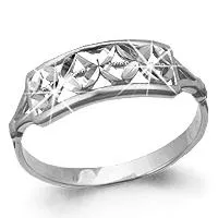 Кольцо, артикул LV51166, серебро