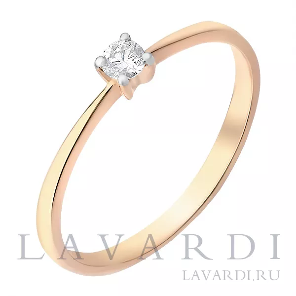Обручальное кольцо с бриллиантом