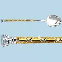 Ложка из серебра, артикул LV70604Н