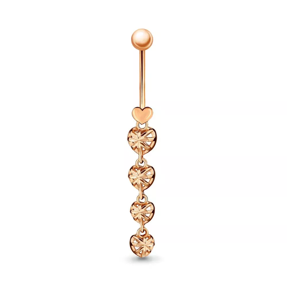 Пирсинг из золота, артикул LV70595