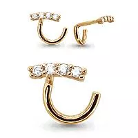 Пирсинг, золото, артикул LV70522А