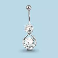 Пирсинг из серебра, артикул LV70546А