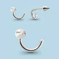 Пирсинг из серебра, артикул LV70519