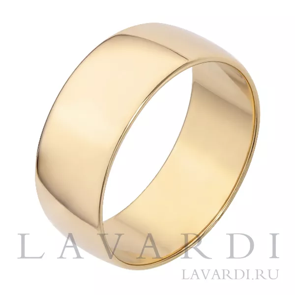 Классическое обручальное кольцо 8 мм