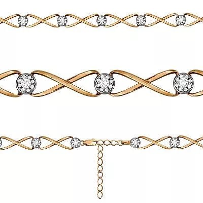 Браслет, артикул LV71932А, золото