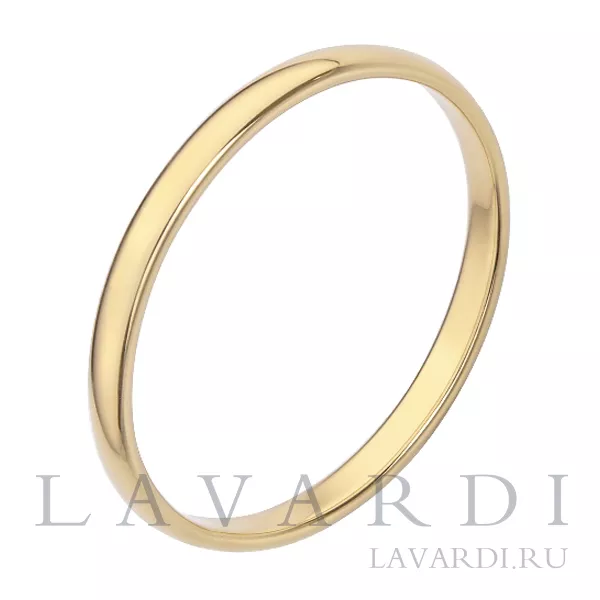 Классическое обручальное кольцо 2,2 мм Комфортная посадка