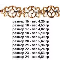 Браслет, артикул LV71036, золото