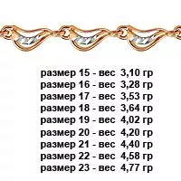 Браслет из золота, артикул LV71014