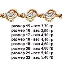 Браслет, артикул LV71010, золото