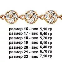 Браслет, золото, артикул LV71009