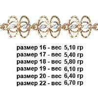 Браслет, артикул LV71008, золото