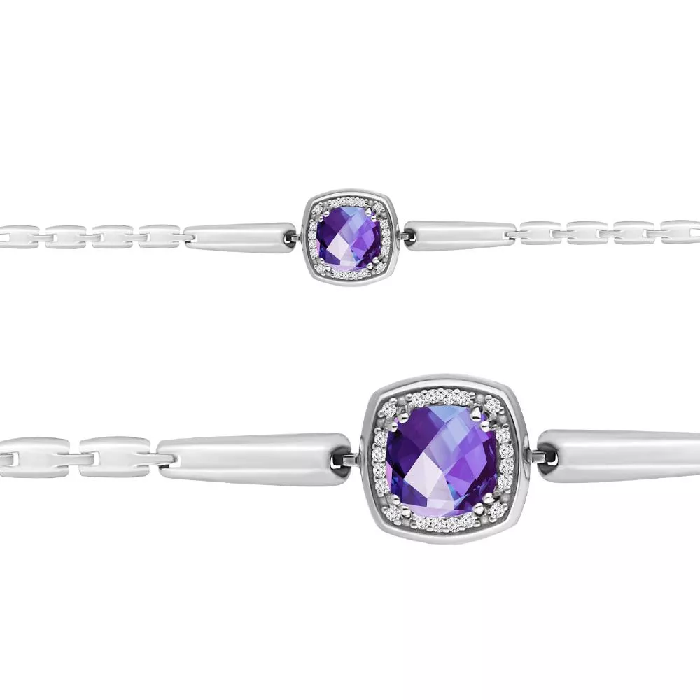 Браслет из серебра, артикул LV7443625А