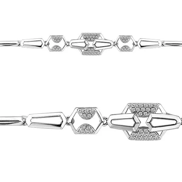 Браслет, серебро, артикул LV74224А