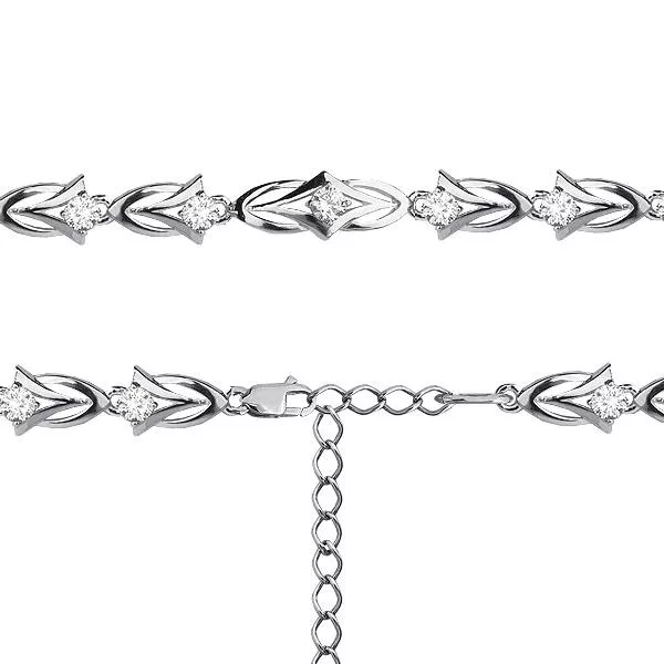 Браслет, артикул LV74177А, серебро