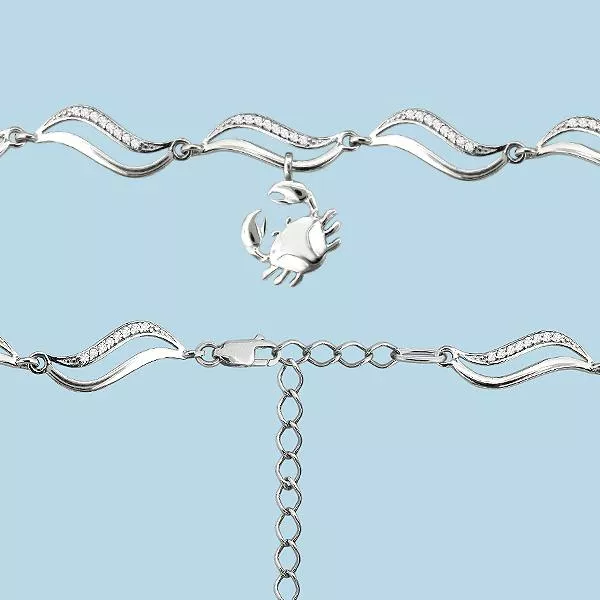 Браслет, серебро, артикул LV74082А