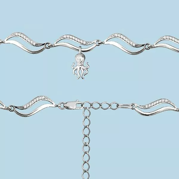 Браслет, серебро, артикул LV74079А