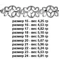 Браслет из серебра, артикул LV71036
