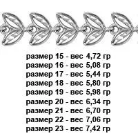 Браслет, артикул LV71026, серебро
