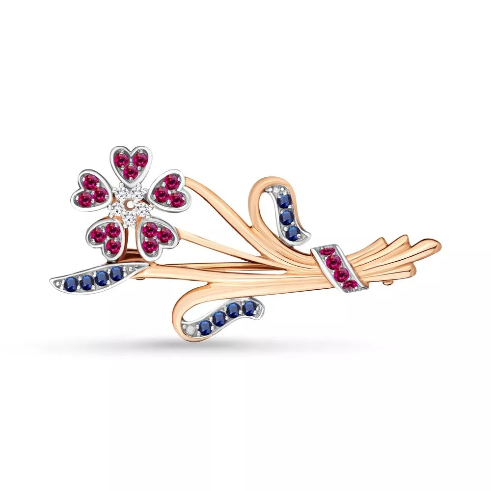 Брошь, артикул LV971030Ак, золото