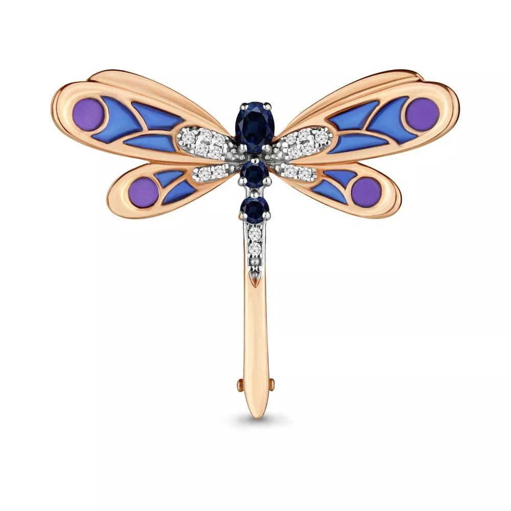 Брошь, золото, артикул LV971024Ак