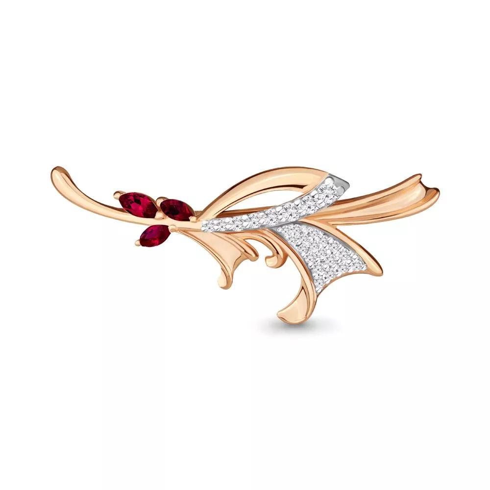 Брошь из золота, артикул LV970019к