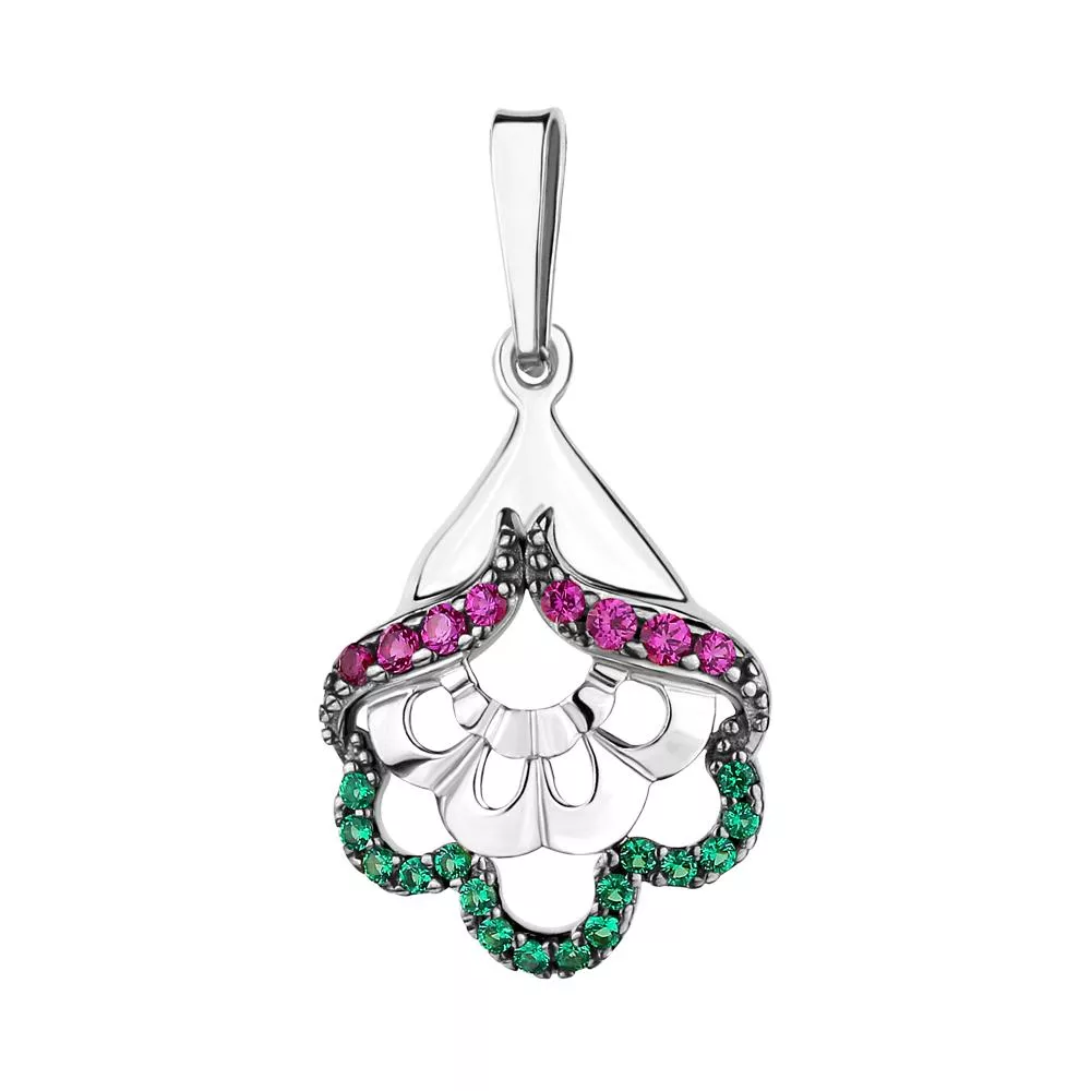 Подвеска, серебро, артикул LV23449ГВ