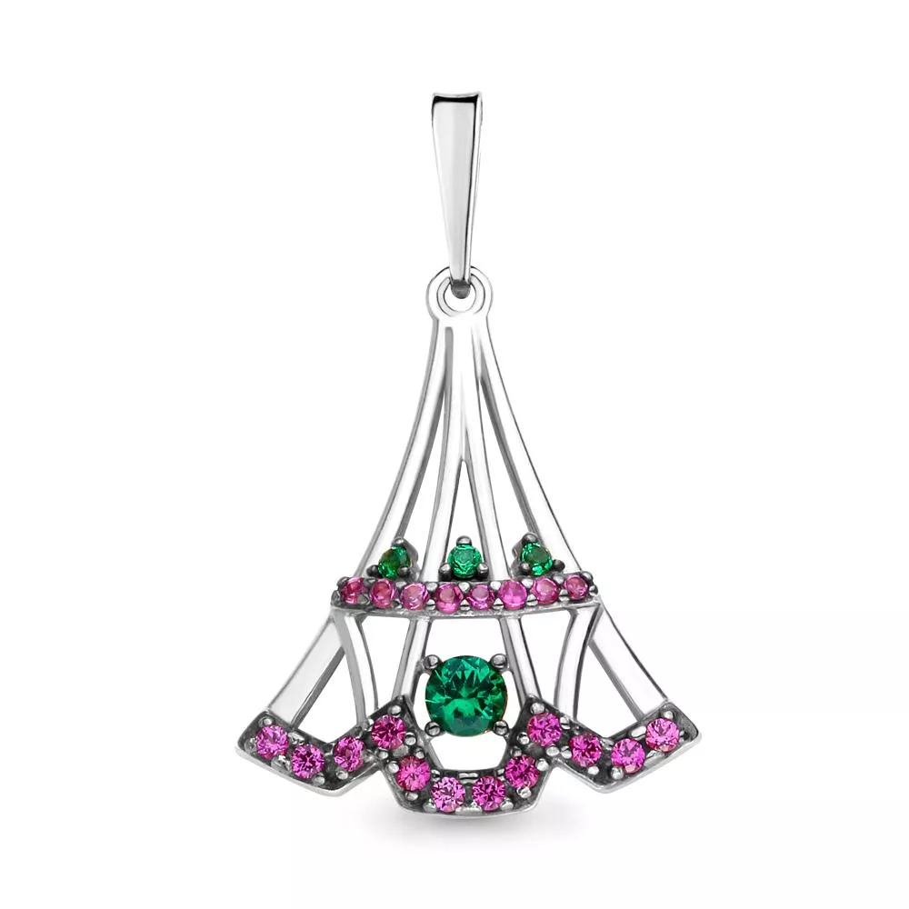 Подвеска из серебра, артикул LV23446ВГ