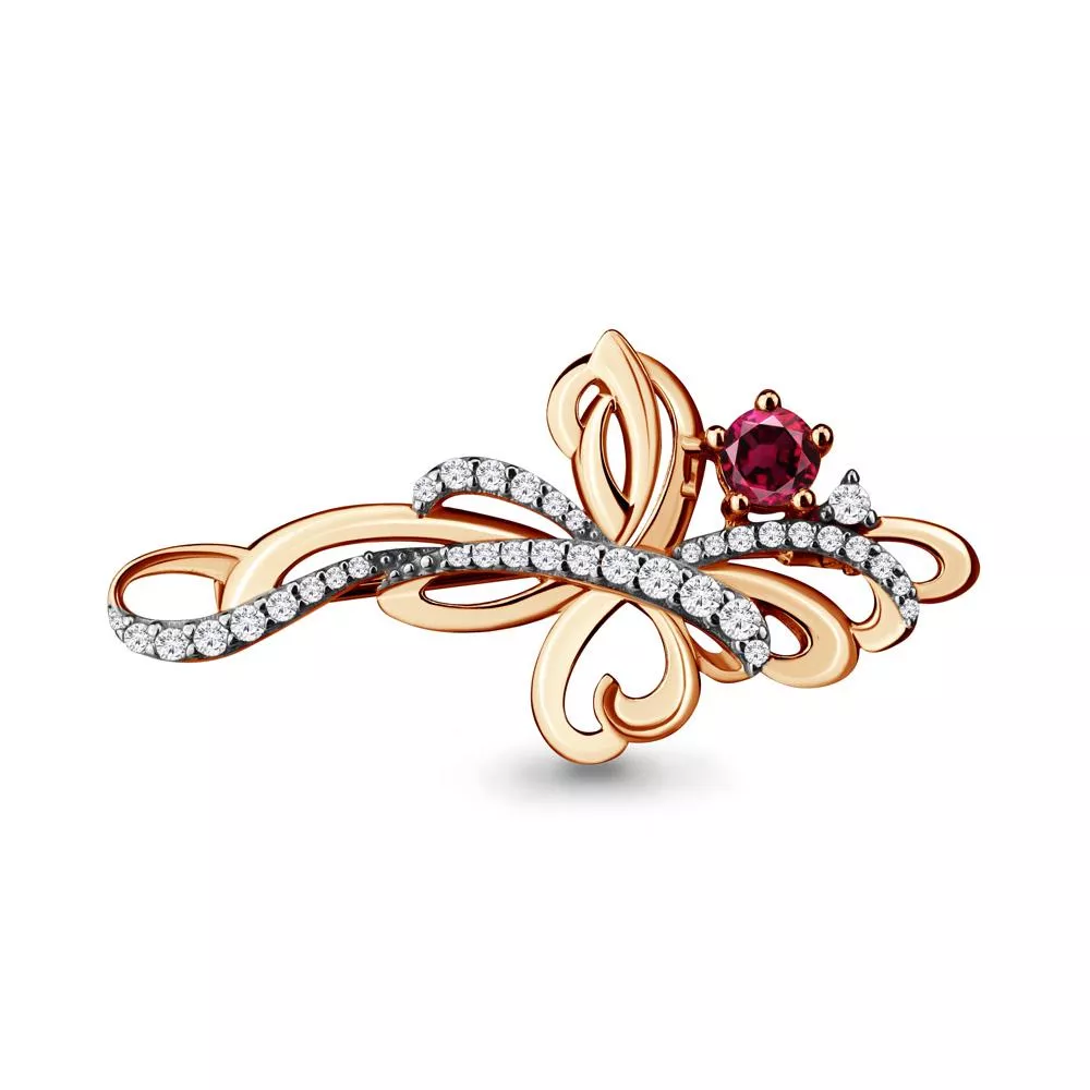 Брошь, артикул LV970017к, золото