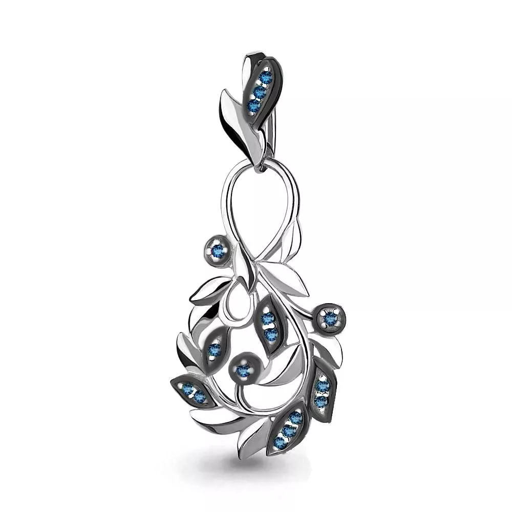 Подвеска, серебро, артикул LV23414Б