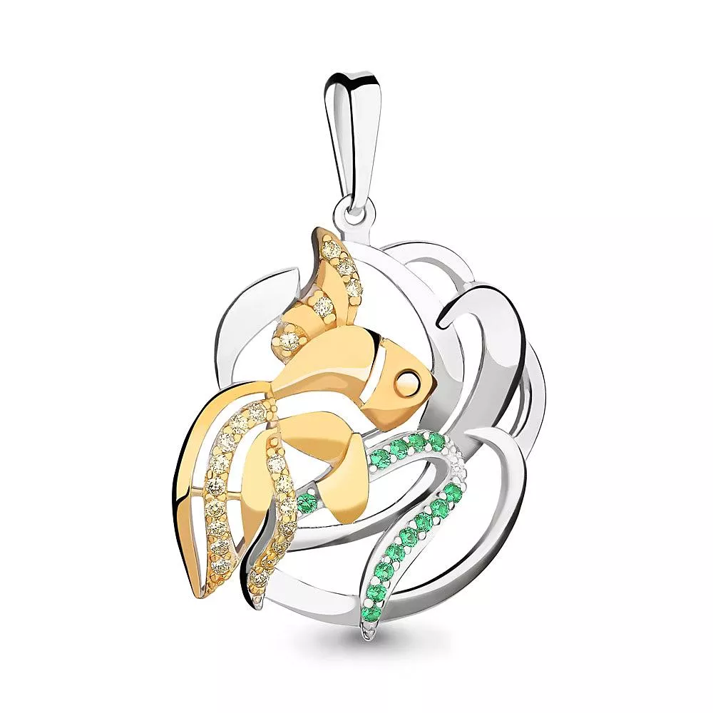 Подвеска, серебро, артикул LV23405ЕГ