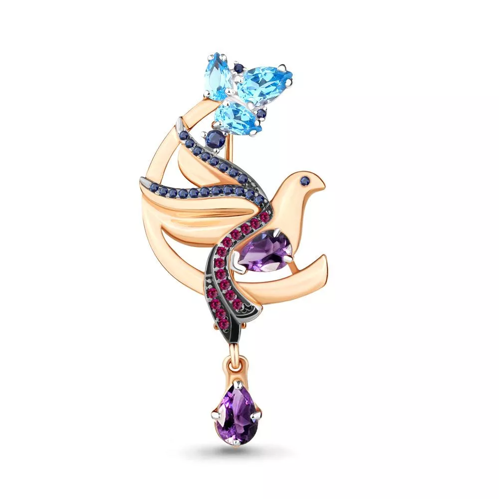 Брошь, артикул LV7277830БВ, золото