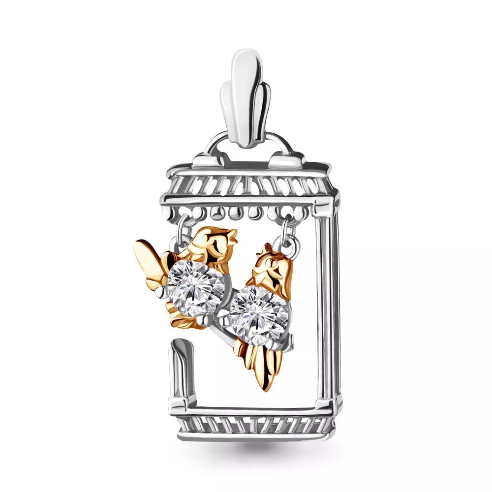 Подвеска, серебро, артикул LV23325