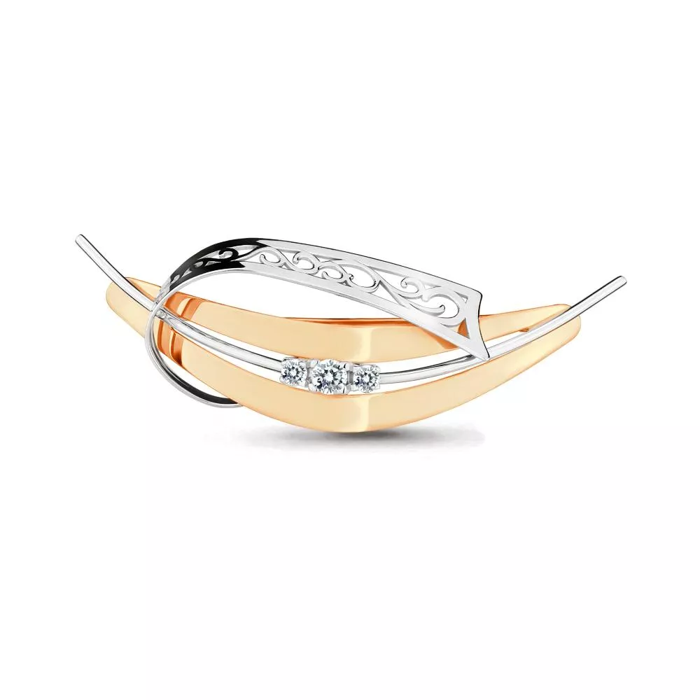 Брошь из золота, артикул LV72690