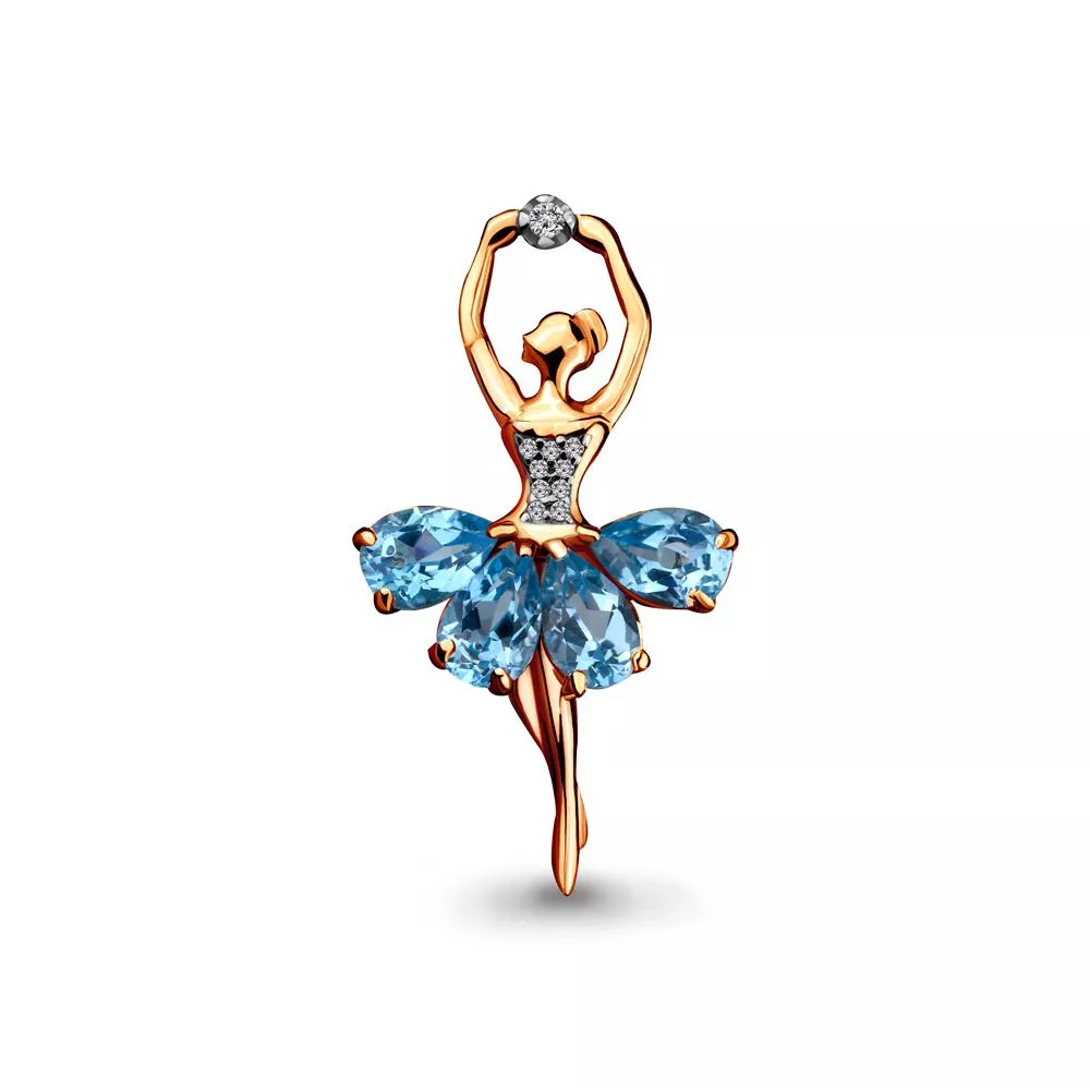 Брошь из золота, артикул LV7263305А