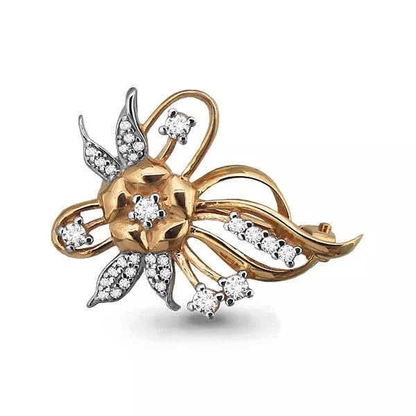 Брошь, золото, артикул LV72614А