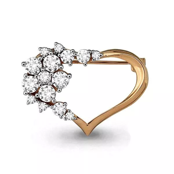 Брошь, артикул LV72610А, золото