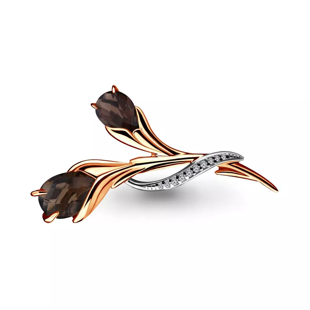 Брошь, золото, артикул LV7260801А