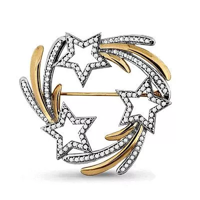 Брошь, артикул LV72565А, золото