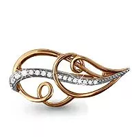 Брошь, золото, артикул LV72537А