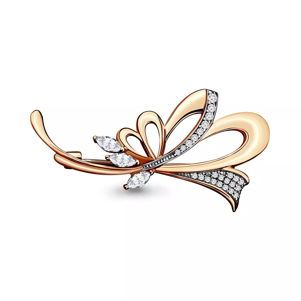 Брошь из золота, артикул LV71510А