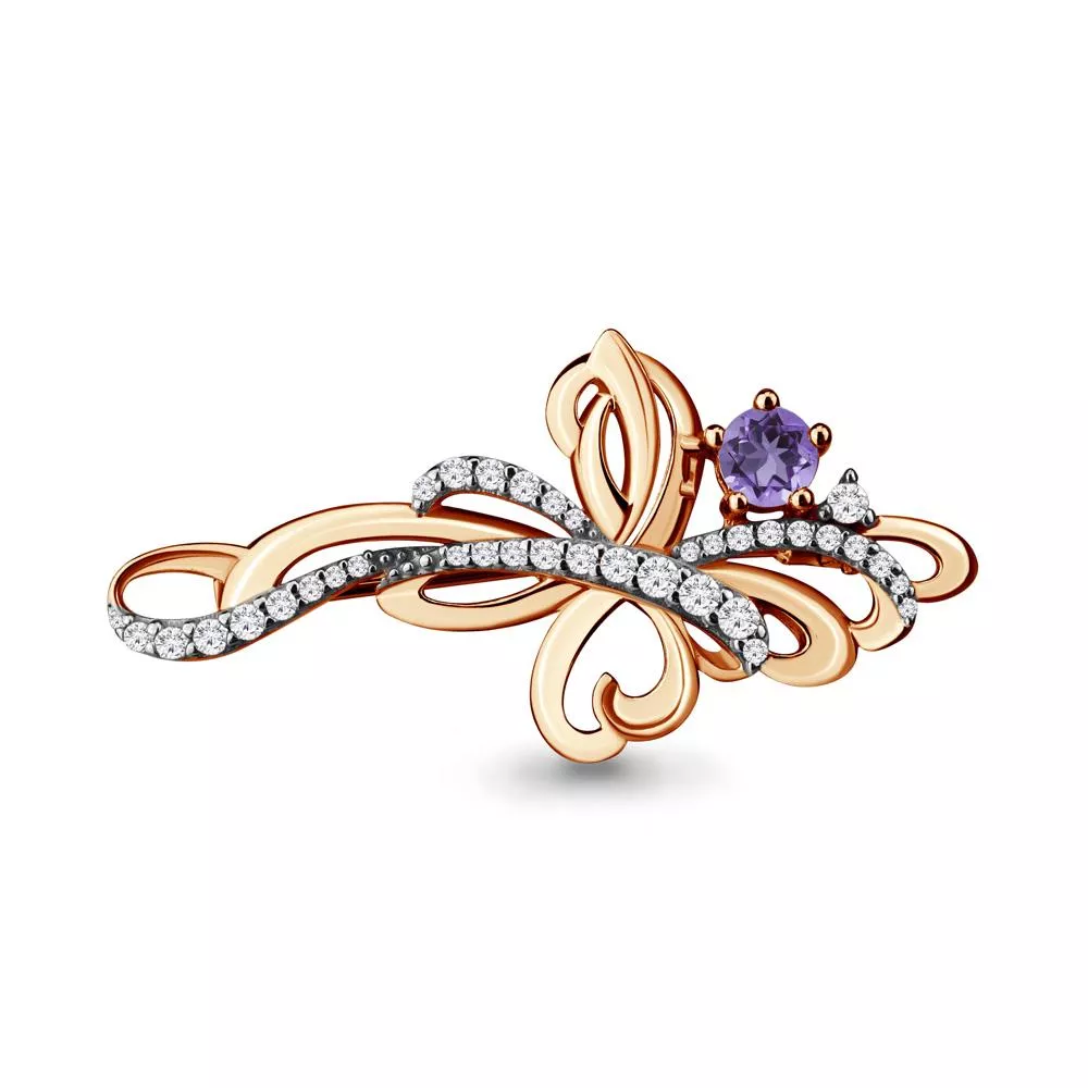 Брошь, артикул LV71507Д, золото