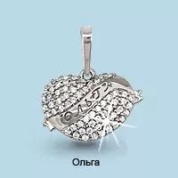 Подвеска, серебро, артикул LV21135А