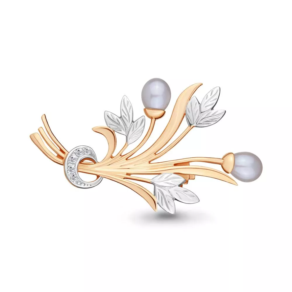 Брошь, артикул LV70007, золото