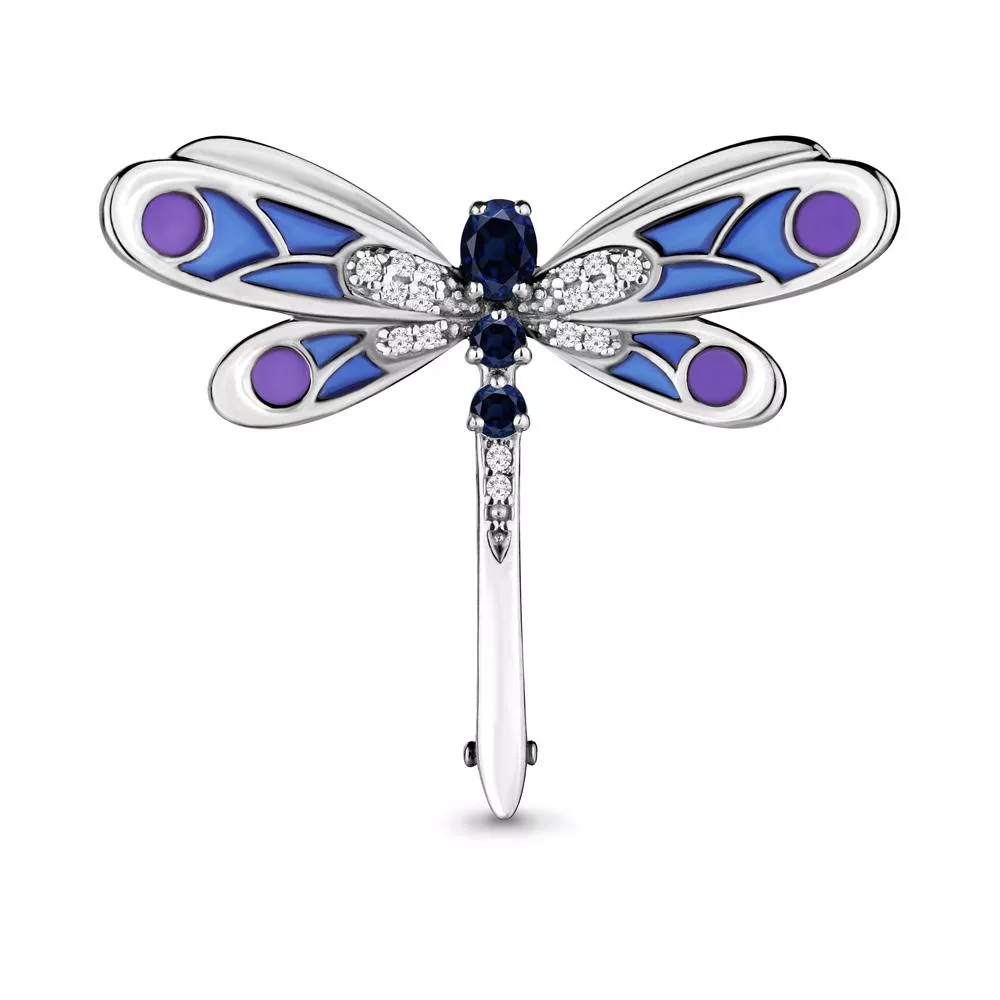 Брошь, серебро, артикул LV77302Б