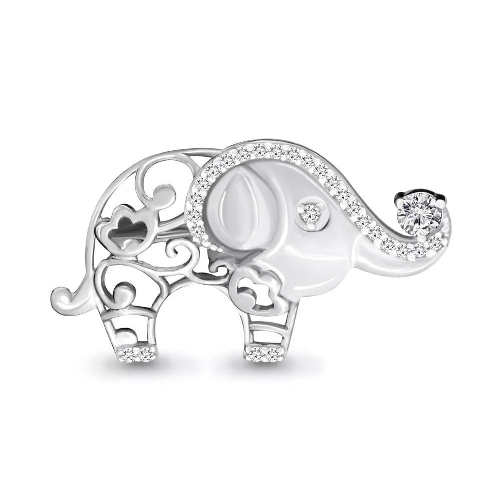 Брошь из серебра, артикул LV77300А