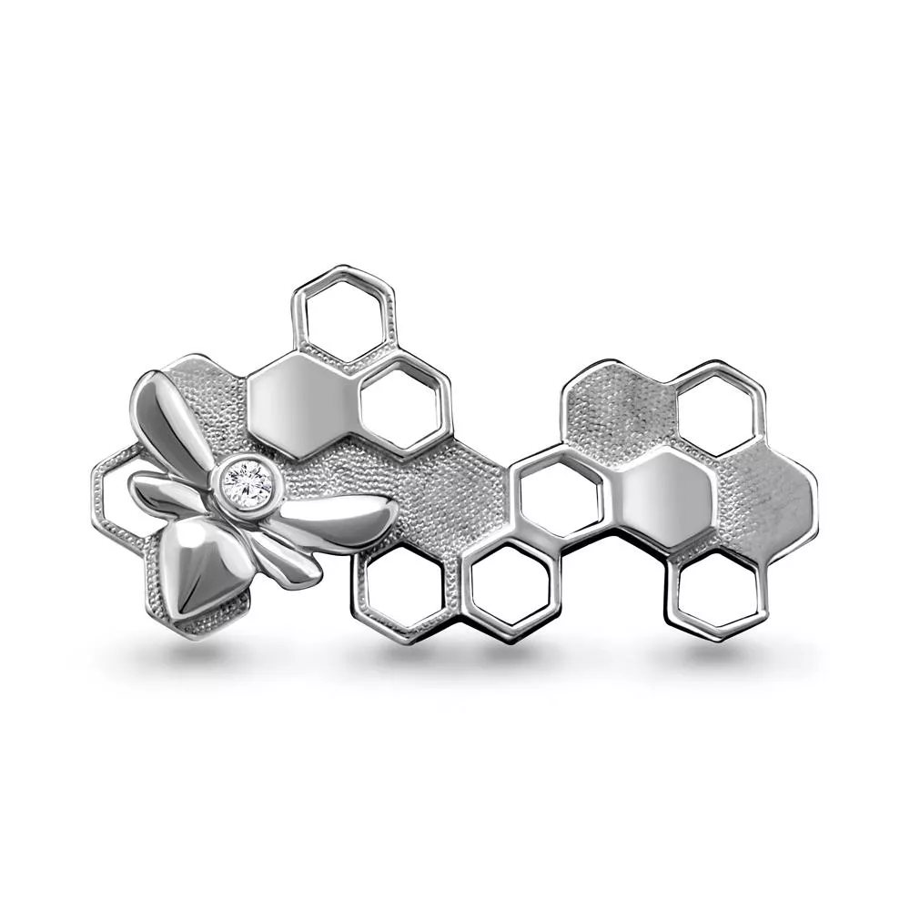 Брошь, серебро, артикул LV72789А