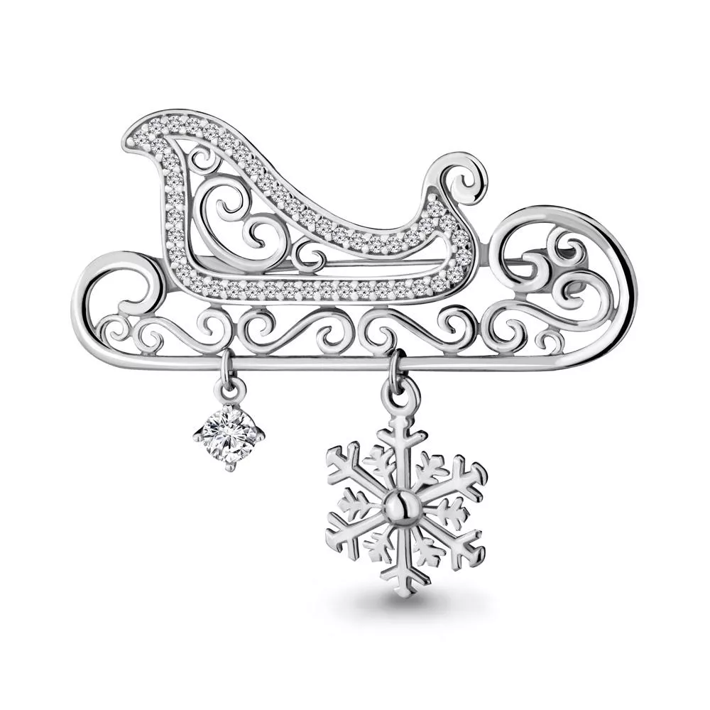 Брошь, серебро, артикул LV72780А